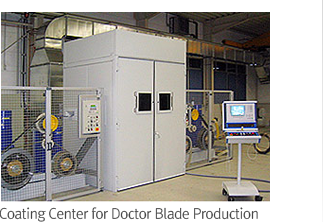 Coating Center for Doctor Blade Production